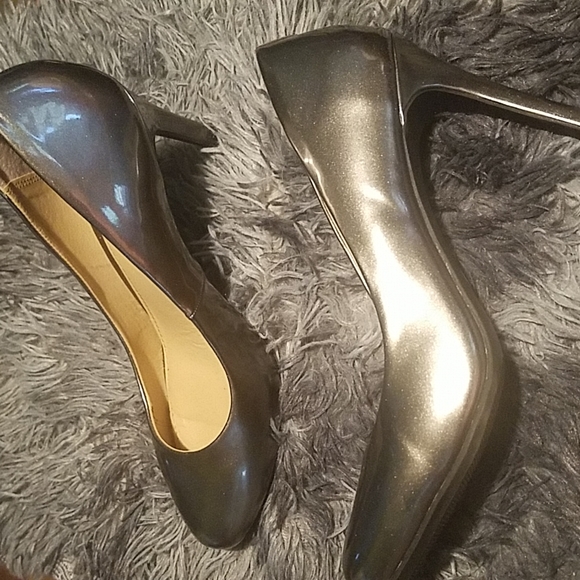 Cato Shoes - Cato heels size 10-shiny silver